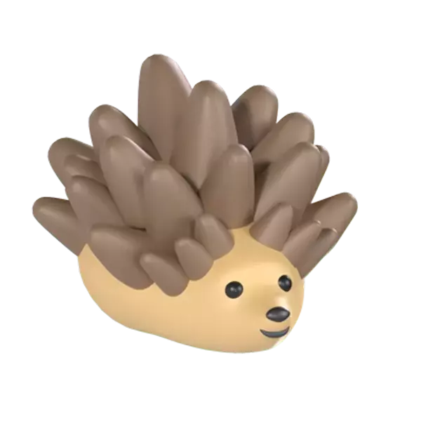 Pet Hedgehog 3D Graphic