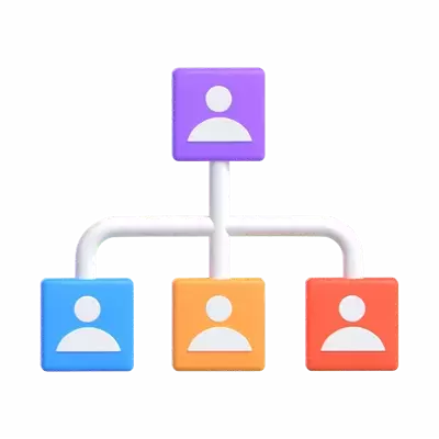 User Hierarchy 3D Graphic