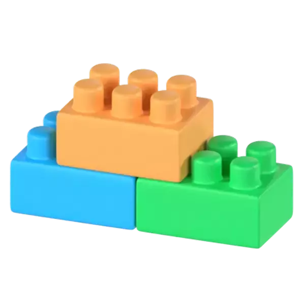 Plastic Block 3D Graphic