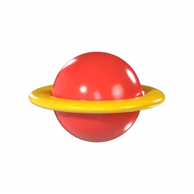 Planet Balloon 3D Graphic