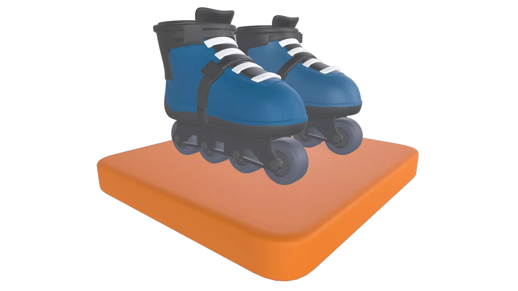 Rollschuhlaufen 3D Graphic