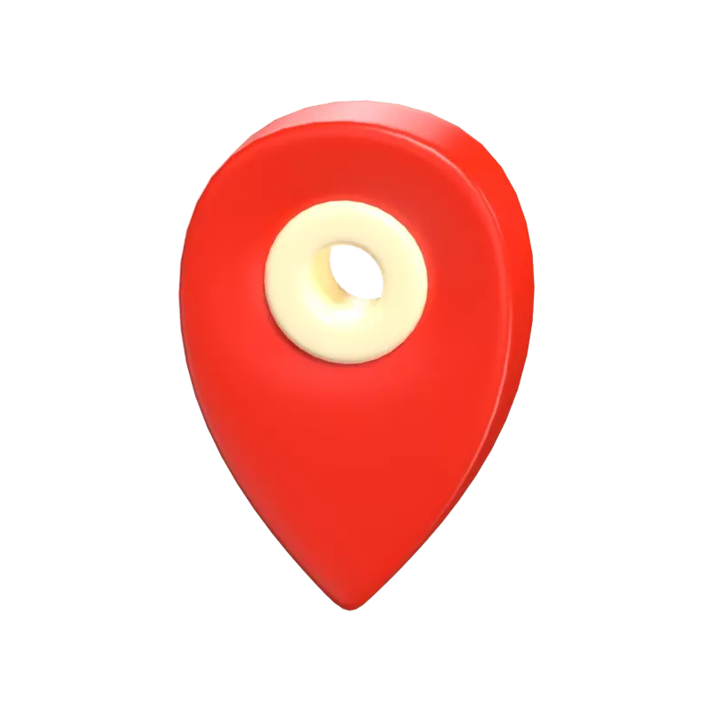  3D Map Pin Icon Model Marking Points Of Interest 3D Graphic