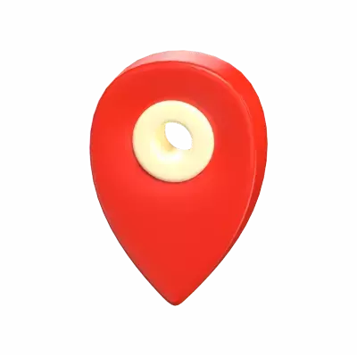  3D Map Pin Icon Model Marking Points Of Interest 3D Graphic