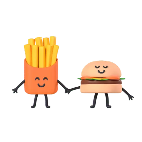 Potatoes 3D Graphic