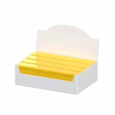 3D Long Candy Bar Box Paket 3D Graphic