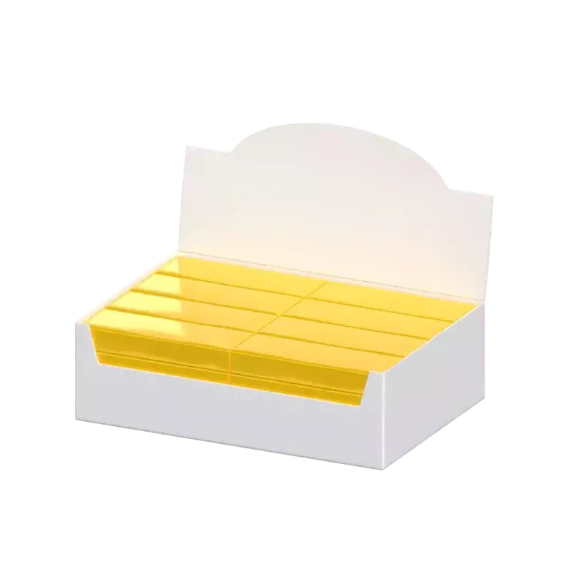 3D Long Candy Bar Box Package 3D Graphic