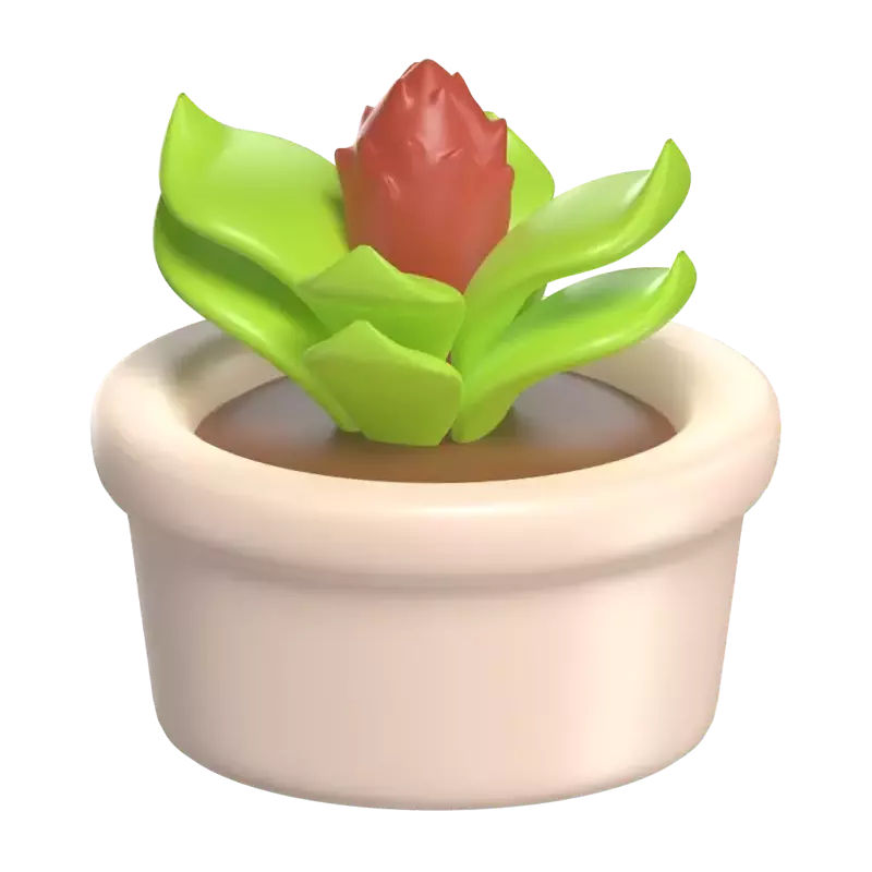 Plant Pot 3D Graphic