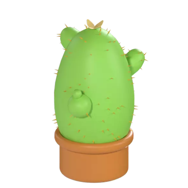 Planta de cactos 3D Graphic