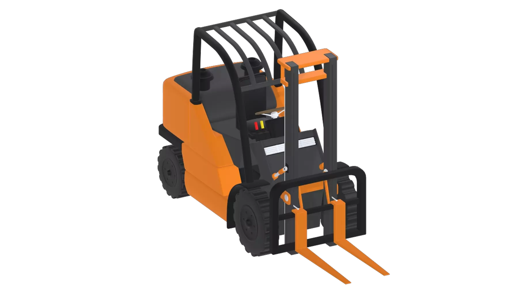 Forklift 3D Graphic