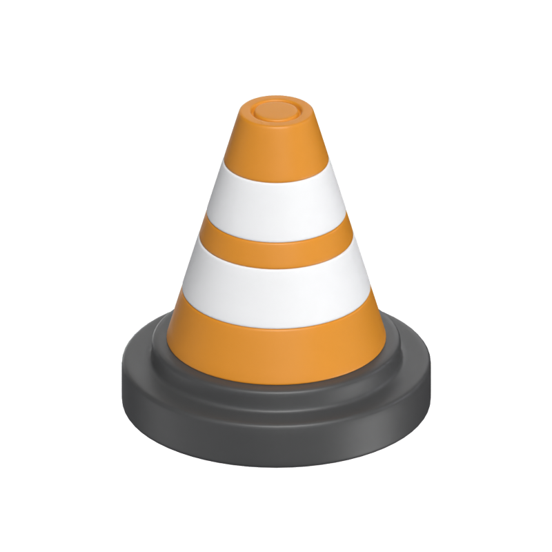 Traffic Cone 3D Icon Model 3D Graphic