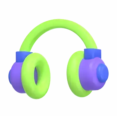 Headphones 3D Graphic