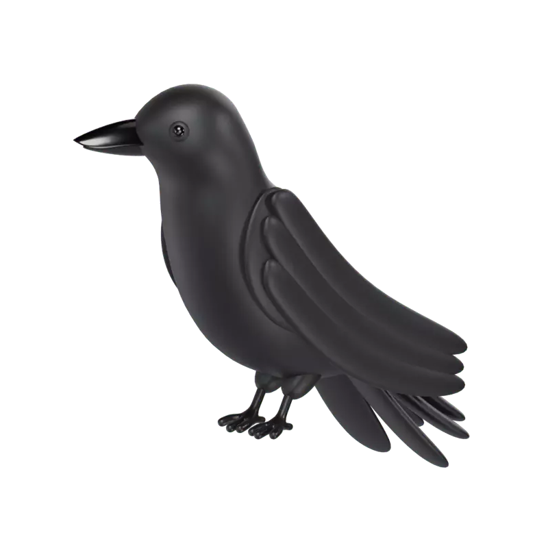 Crow 3D Graphic