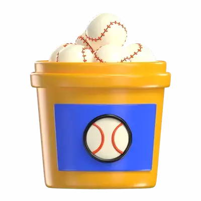 Baseball-Eimer 3D Graphic