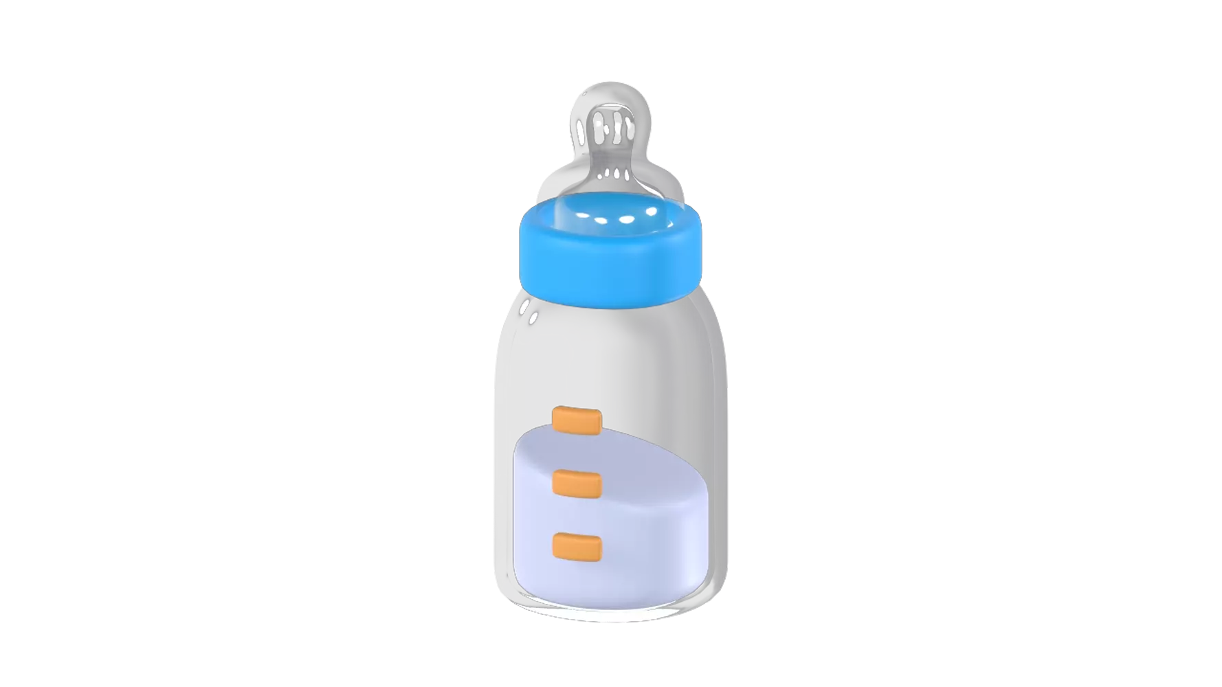 Baby Milk Bottle 3D Graphic