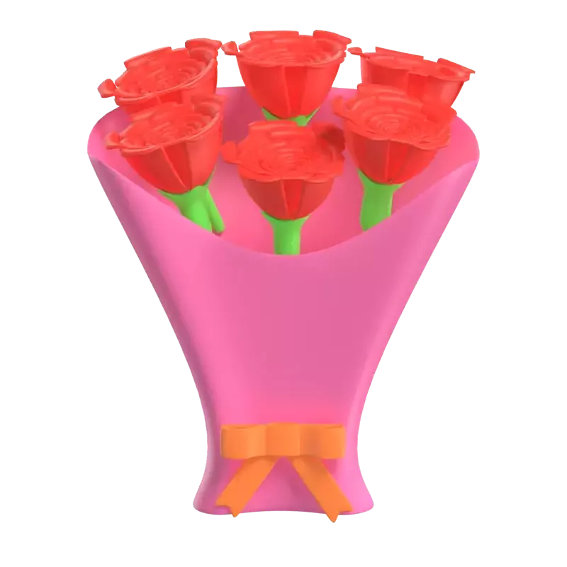 Flower Bouquet 3D Graphic