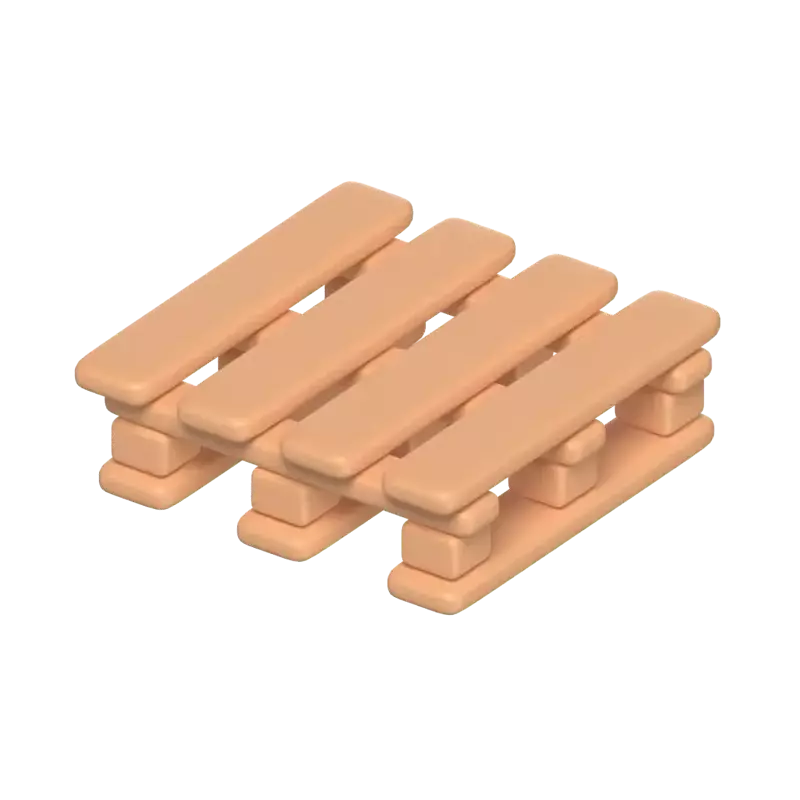 3D Wooden Palette For Expedition Warehouse 3D Graphic