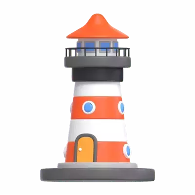 Lighthouse 3D Graphic