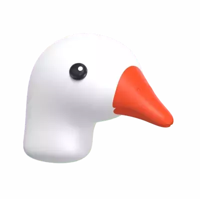 Snow Goose 3D Graphic