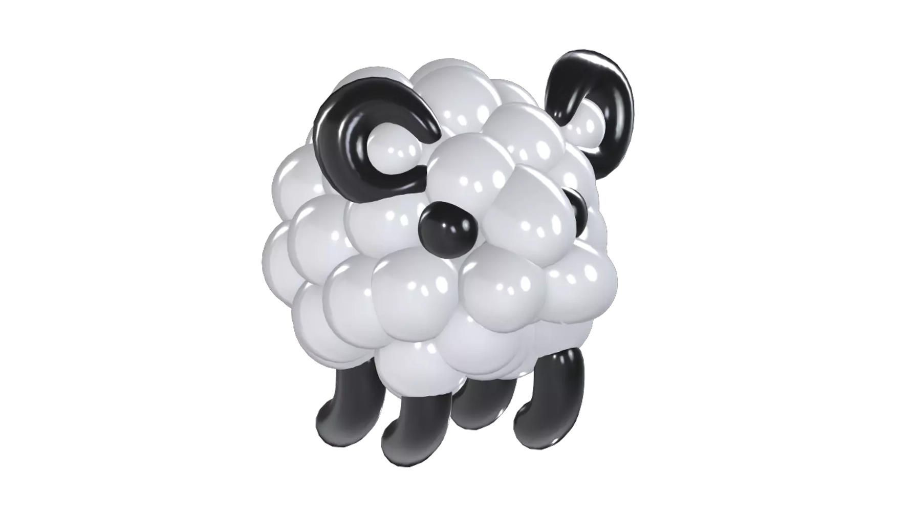 Sheep Balloon 3D Graphic