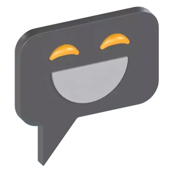 Chat Emoji 3D Graphic