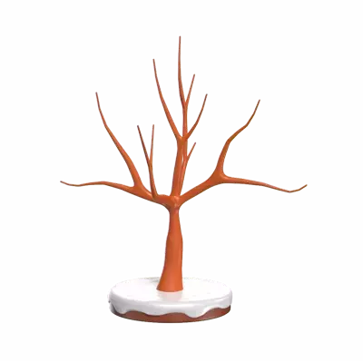 3D Dry Tree With No Leaves At All 3D Graphic