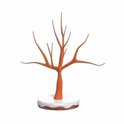 árbol seco en 3d sin hojas 3D Graphic