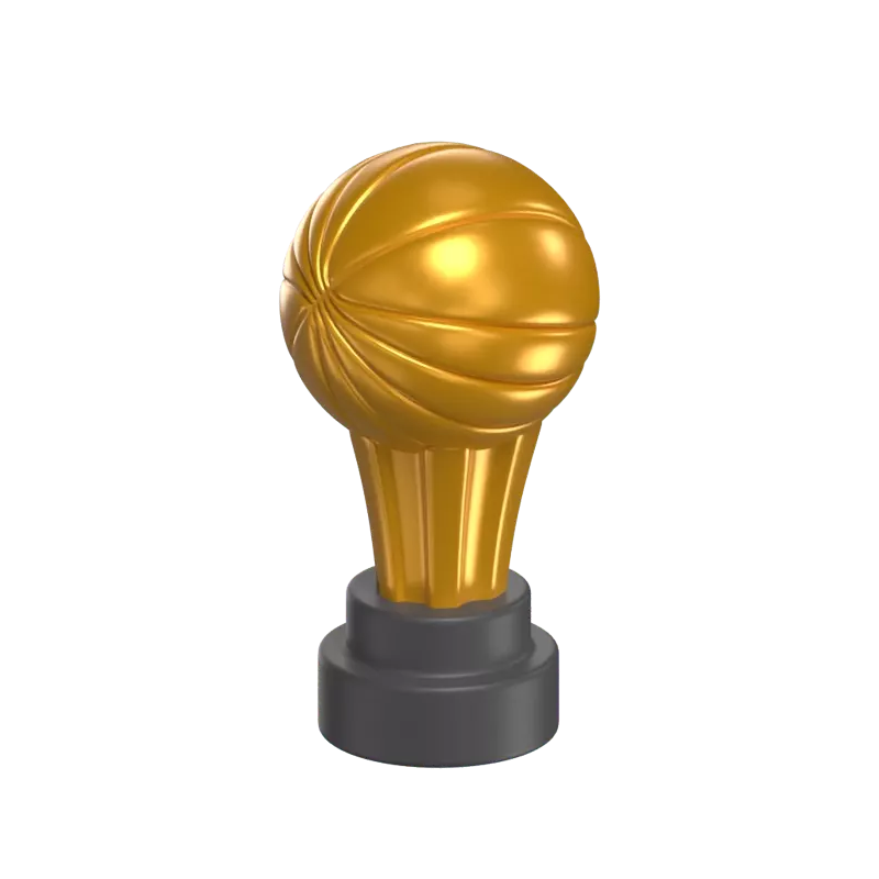 Basketball Trophy 3D Icon Model 3D Graphic