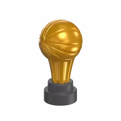 Basketball Trophy 3D Icon Model 3D Graphic