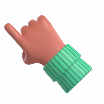 Hand Click 3D Graphic