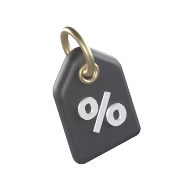 Discount Tag 3D Graphic