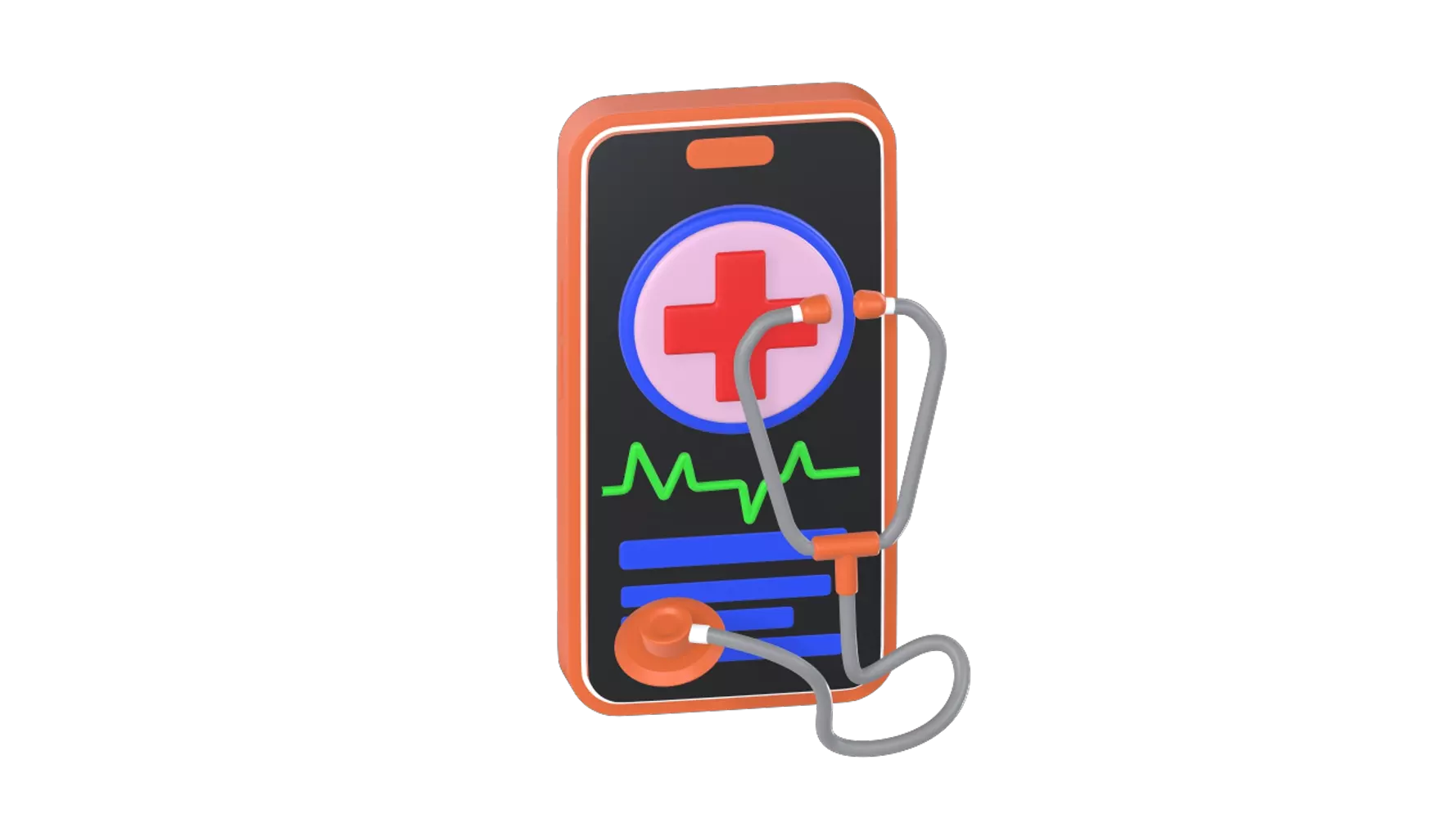 Medical App 3D Graphic