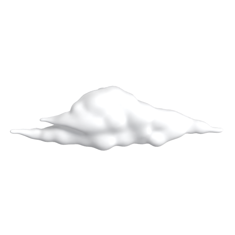 3D Cloud With Three Strings Model For Sky Atmosphere 3D Graphic