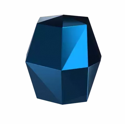 Rectangular 3D Diamond Flat Back 3D Graphic