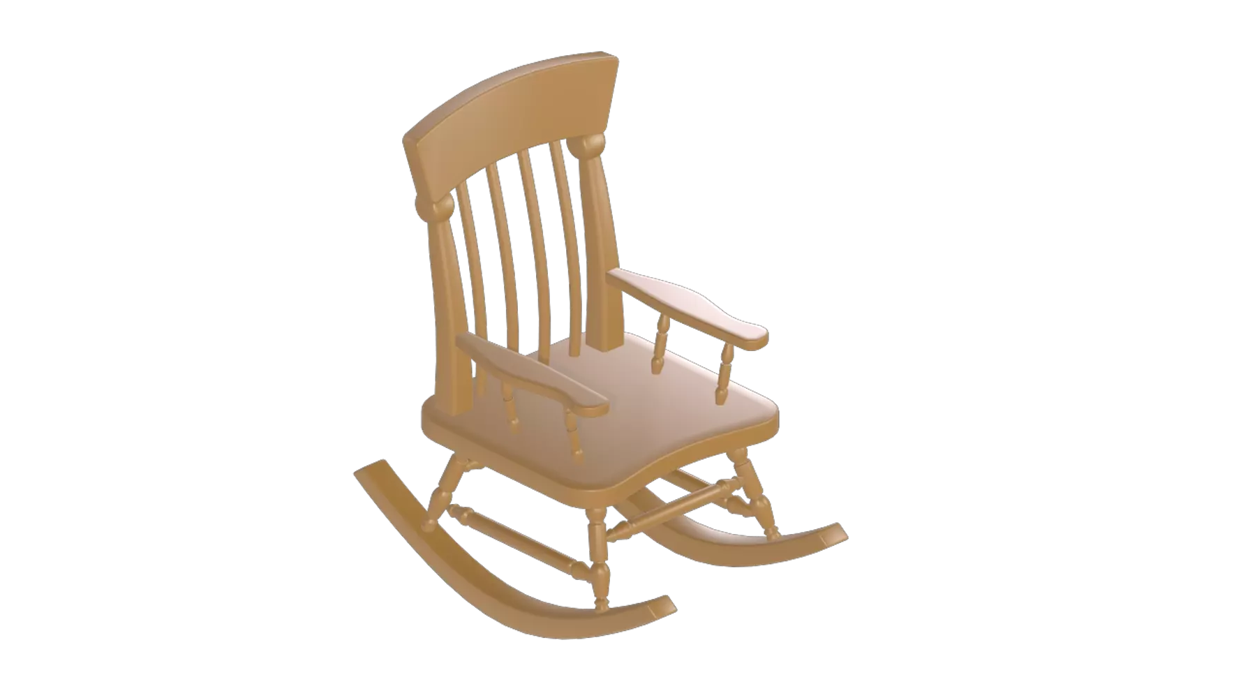 Rocking Chair 3D Graphic