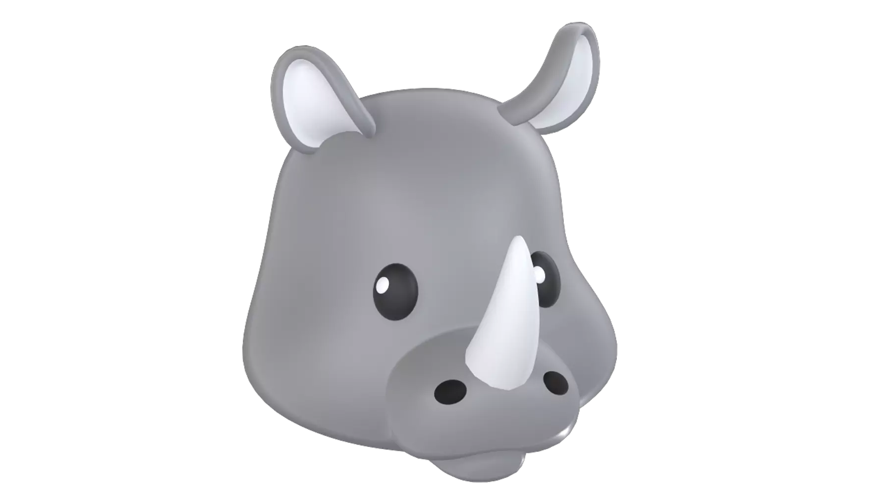 Rhino Head 3D Graphic