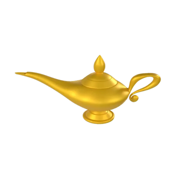 Aladdin Lamp 3D Graphic