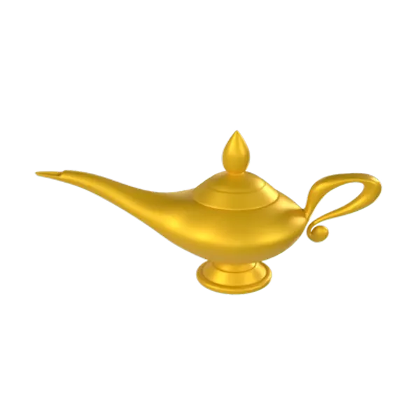 aladin lampe 3D Graphic