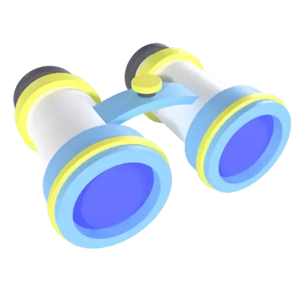 Binoculars 3D Graphic