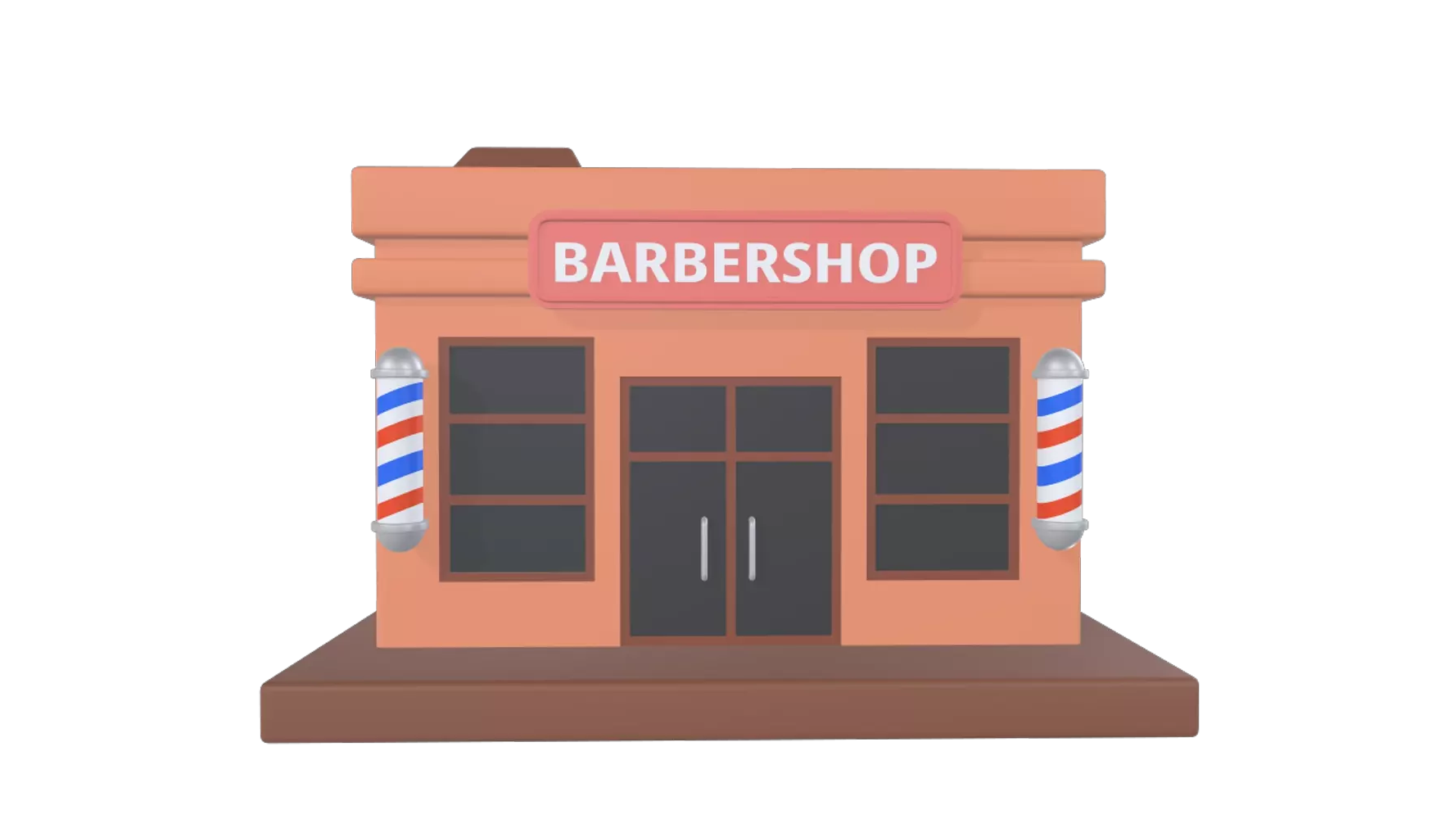 Barbershop 3D Graphic