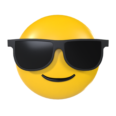 Sunglasses Emoji 3D Element For Graphic Design Web Editor Software To   Sm Transparent 3b0fa610 0476 4b67 8b89 Ccfd87205adc 