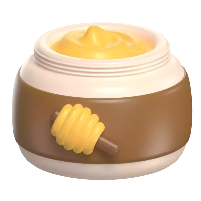 Honey Cream 3D Graphic