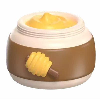 Honey Cream 3D Graphic