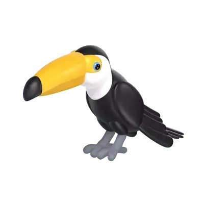Toco Toucan 3D Graphic