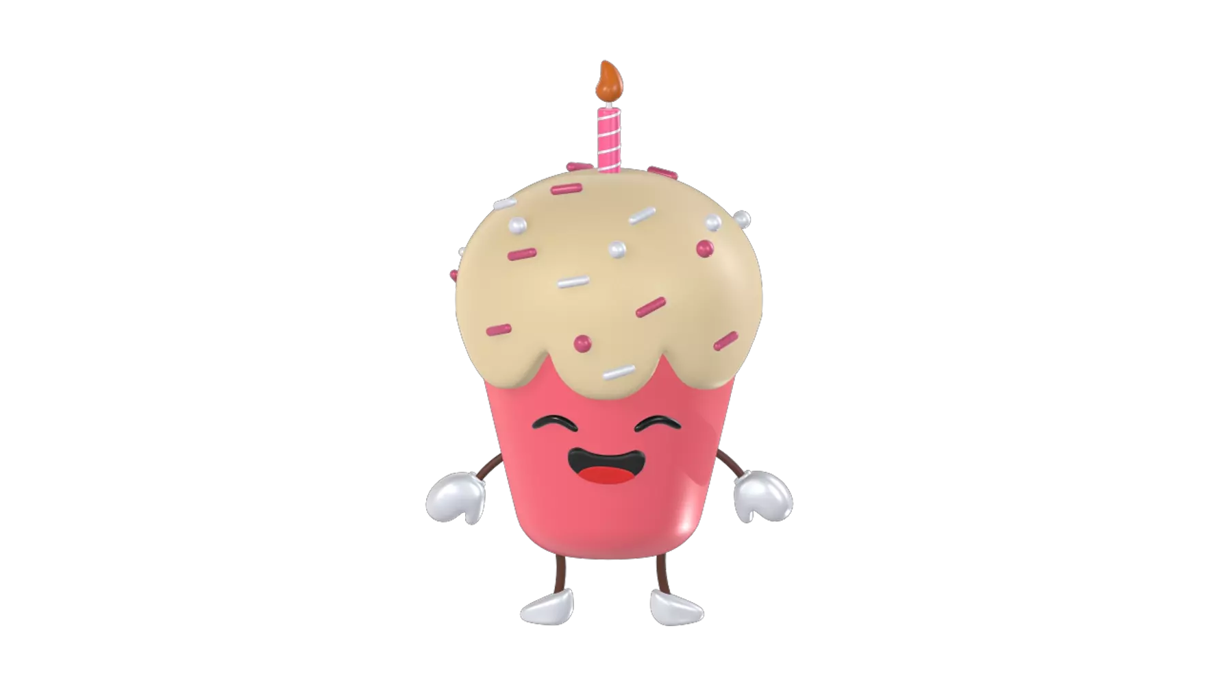 Cupcake fofo 3D Graphic