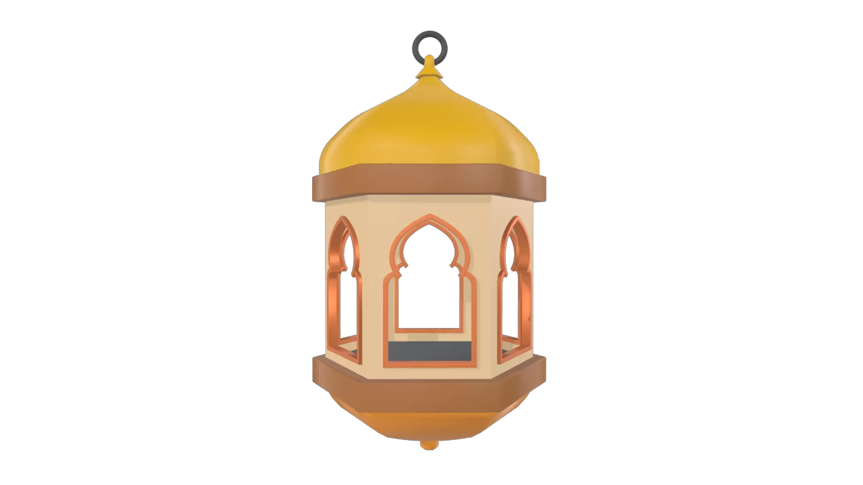 Arabic Lantern 3D Graphic