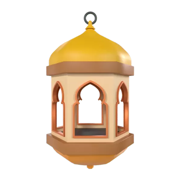 Arabic Lantern 3D Graphic
