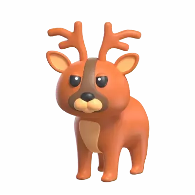 Reindeer 3D Graphic