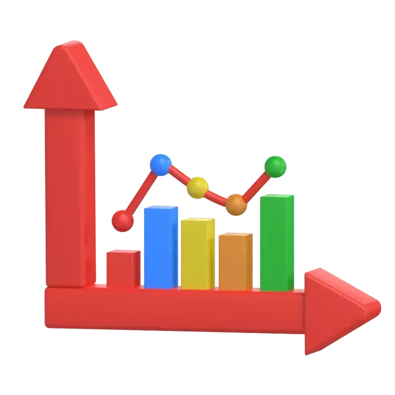 Bar Graphic Chart 3D Graphic