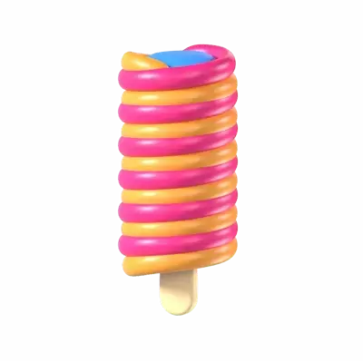 Twister Ice Cream 3D Graphic