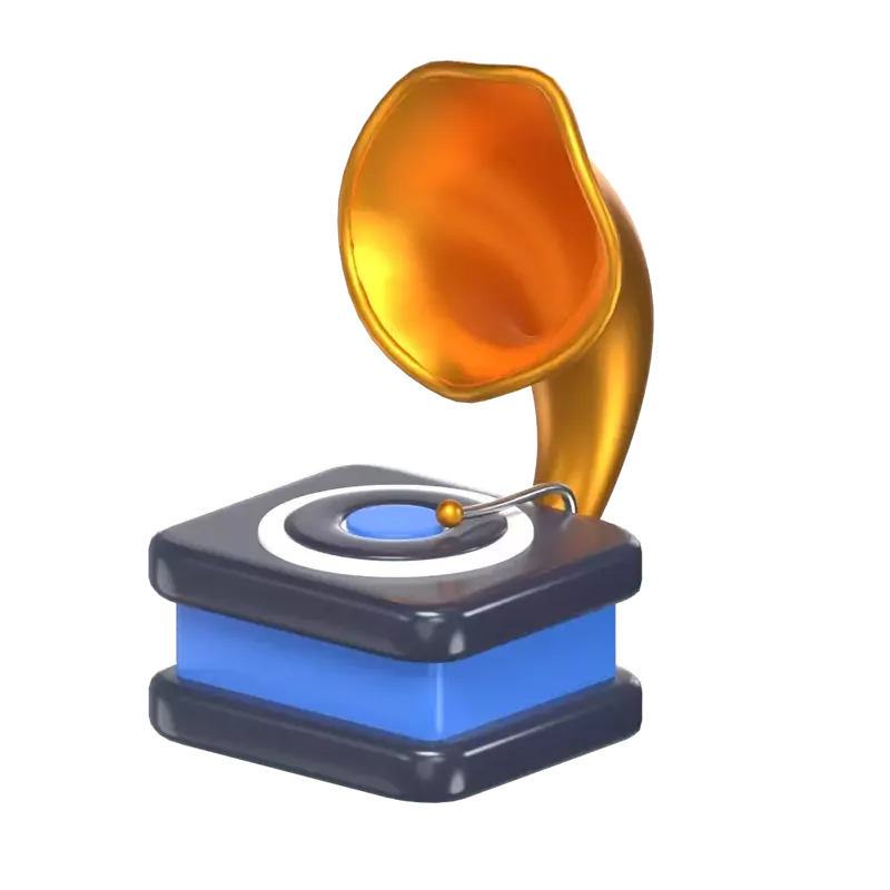 Gramophone 3D Graphic